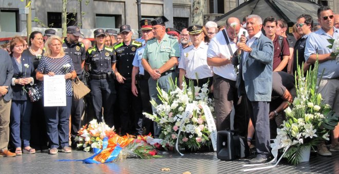 Imagen del homenaje de Acvot en Las Rambras. EUROPA PRESS