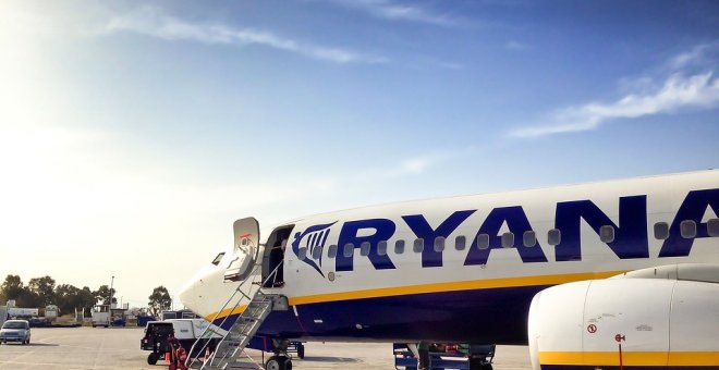 Un avión de Ryanair.