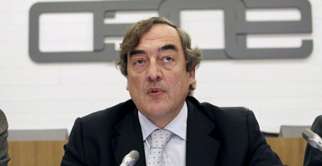 El presidente de CEOE, Joan Rosell. EFE