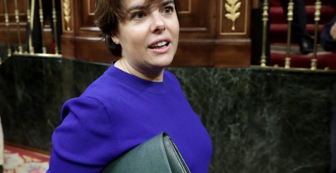 La exvicepresidenta del Gobierno, Soraya Sáenz de Santamaría. - EFE