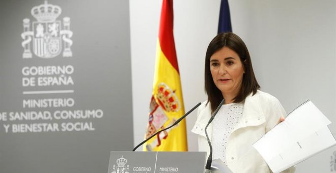 10/9/2018.- La ministra de Sanidad, Consumo y Bienestar Social, Carmen Montón, ha negado hoy irregularidades en la obtención de su máster sobre estudios de género: "No he cometido ninguna irregularidad", ha aseverado.Montón ha señalado, en la rueda de pre