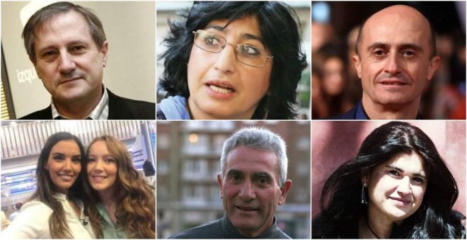 Willy Meyer, Nazanin Armanian, Pepe Viyuela, Towanda Rebels, Diego Cañamero y Lucía Etxebarria.