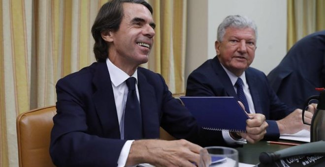 18/9/2018.- El expresidente del Gobierno José María Aznar ha afirmado hoy que decir que el PP es un partido corrupto es un "poco exagerado", y ha asegurado que como presidente del partido siempre actuó "tajantemente" y "de una manera determinante" cada ve