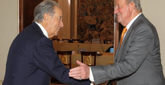 El empresario Juan Miguel Villar Mir y el rey Juan Carlos I