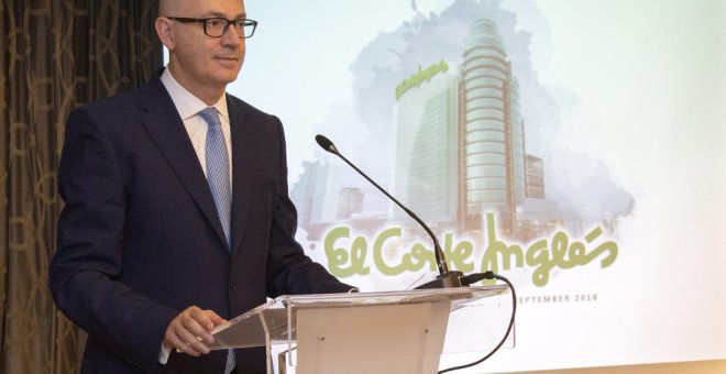 Jesús Nuño de la Rosa, presidente de El Corte Inglés en el 'roadshow' de la emisión de bonos