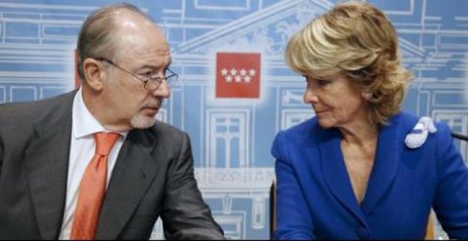 Rodrigo Rato y Esperanza Aguirre, en una foto de archivo. EFE