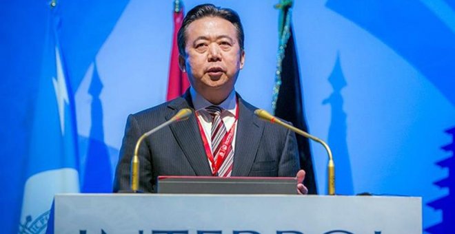 El presidente de la Interpol, el chino Hongwei Meng. / EFE