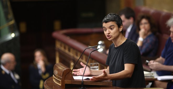 Lucía Martín, co-portavoz en el Congreso de los Diputados por En Comú Podem | Europa Press