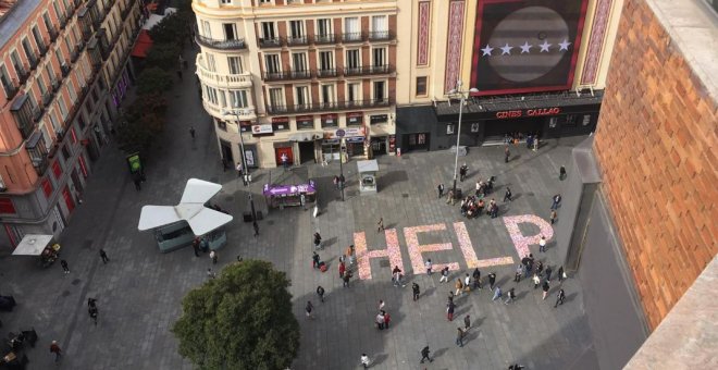 Una llamada contra la prostitución y la trata de mujeres en Madrid. / TWITTER FRAVM