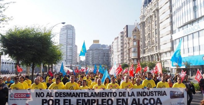 Manifestación en contra del ERE./ Europa Press