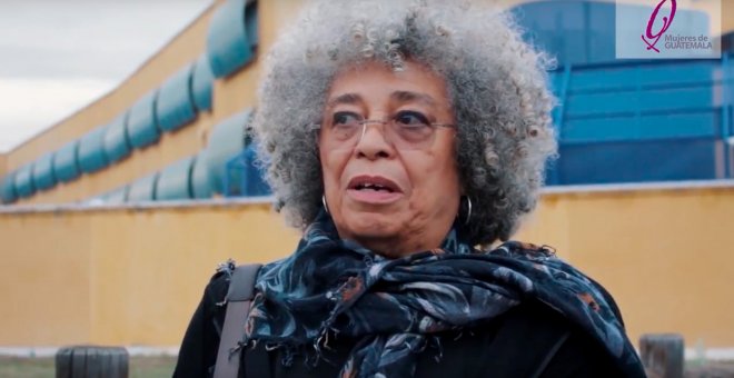 Angela Davis tras visitar el Centros de Internamiento de Extranjeros de Aluche, en Madrid.- ASOCIACIÓN DE MUJERES DE GUATEMALA