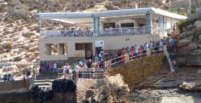 Restaurante ilegal de la isla de Benidorm