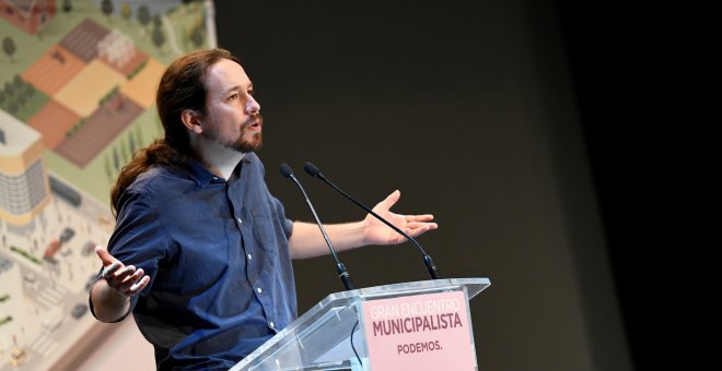 Pablo Iglesias ha asegurado en una entrevista a RNE que un posible adelanto electoral está "más cerca" -  EFE/Víctor Lerena