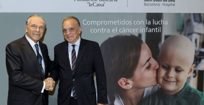 Isidro Fainé, Presidente de la Fundación Bancaria ”la Caixa”, y Manel del Castillo, Director gerente del Hospital Sant Joan de Déu Barcelona