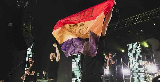 La Raíz durante un concierto. MALVA NIETO