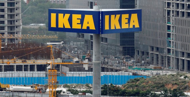 El cartel de una tienda de IKEA, en la localidad india de Hyderabad. REUTERS/Danish Siddiqui