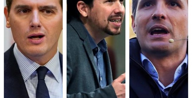 Rivera, Iglesias y Casado han mostrado posiciones diversas sobre el acuerdo alcanzado.