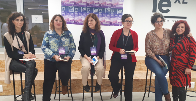 Participantes en el taller sobre medios de comunicación "Chicas Poderosas".