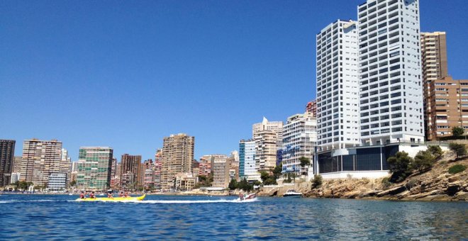 Vista de las Torres de Benidorm.