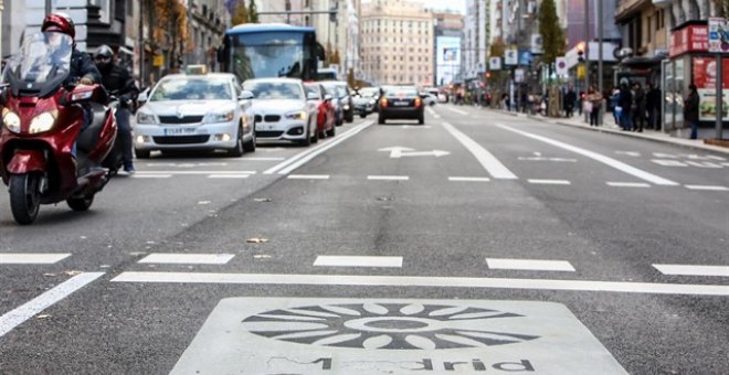 El tráfico se ha reducido en un 51% este fin de semana el interior de Madrid Central