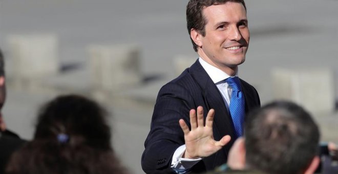 El líder del PP, Pablo Casado. - EFE