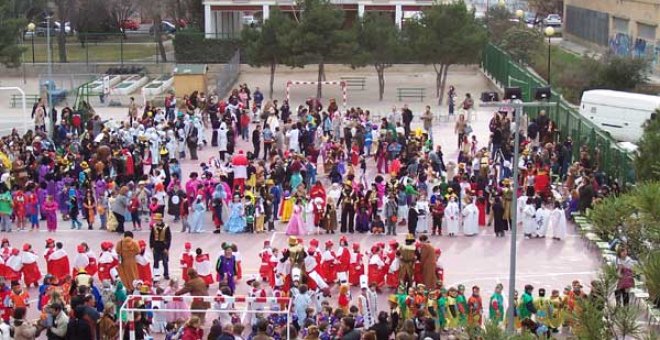 Carnaval en el colegio Eliseo Godoy de Zaragoza. (ARCHIVO)