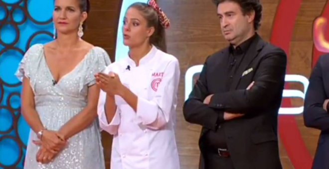 Imagen de la explicación de Marta Verona sobre el azúcar en MasterChef Junior.- TVE