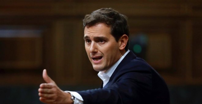 El líder de Ciudadanos, Albert Rivera, en una imagen de archivo en el Congreso de los Diputados.- EFE