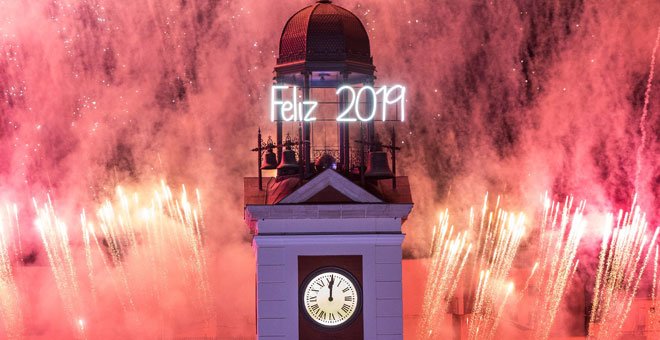 La detención se produjo antes de las campanadas de fin de año en la Puerta del Sol de Madrid. / EFE