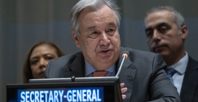 El secretario general de las Naciones Unidas, Antonio Guterres, el 15 de enero de 2019 en Nueva York | AFP