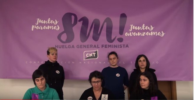 Imagen de la rueda de prensa del año pasado de la CNT - Youtube