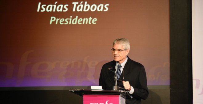 El presidente de Renfe, Isaías Táboas, en la presentación a os profesionales de la compañía de las líneas maestras del Plan Estratégico 2019-2023 E.P.