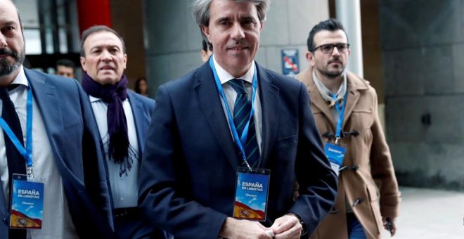 18/01/2019.- El presidente de la Comunidad de Madrid Ángel Garrido, a su llegada a la convención del Partido Popular que se celebrará hasta el próximo Domingo en el Recinto Ferial IFEMA de Madrid.- EFE/Chema Moya