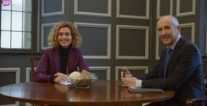 La ministra de Política Territorial y Función Pública, Meritxell Batet, y el consejero de Gobernanza Pública y Autogobierno, Josu Erkoreka, en una foto de archivo | EP