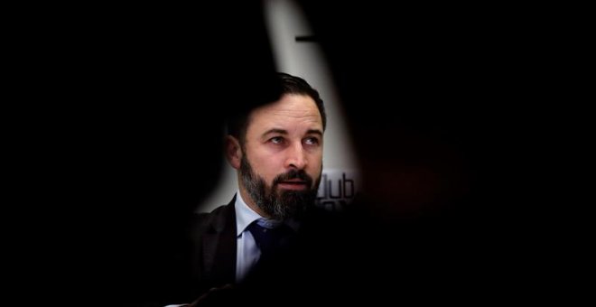 El presidente de Vox, Santiago Abascal, durante un acto. EFE/Juan Carlos Hidalgo