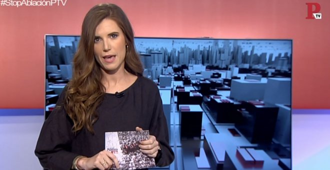 Nuria Martínez en el informativo del 30 de enero de 2019.