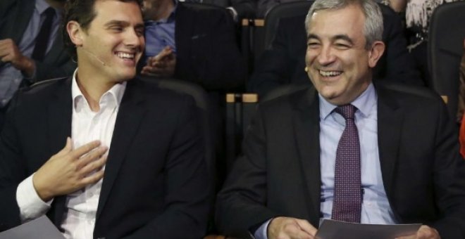 Luis Garicano y Albert Rivera en un acto del partido. EFE