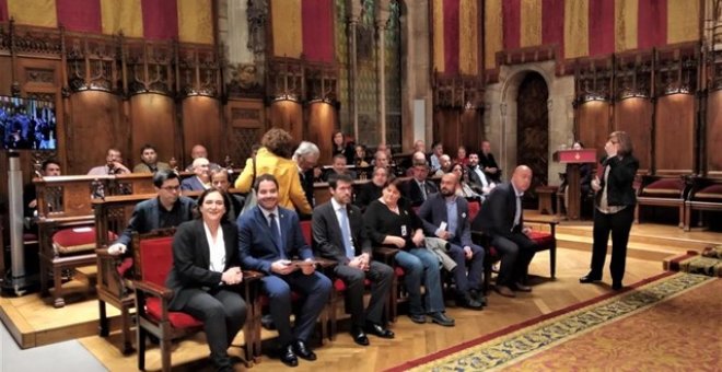 Acto del Ayuntamiento de Barcelona. EUROPA PRESS