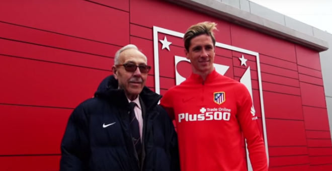 Encuentro de Manuel Briñas y Fernando Torres en 2016 | Atlético de Madrid