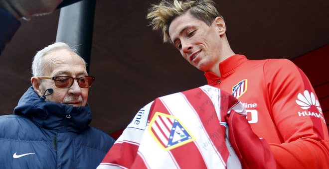 Encuentro de Manuel Briñas y Fernando Torres en 2016 | Atlético de Madrid