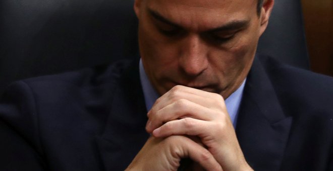 El presidente del Gobierno, Pedro Sánchez, en el debate de Presupuestos en el Congreso de los Diputados. REUTERS/Sergio Perez