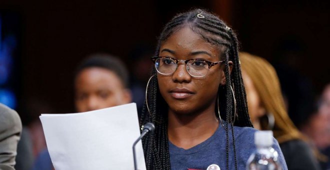 Aalayah Eastmond, superviviente del tiroteo de Parkland. / Reuters