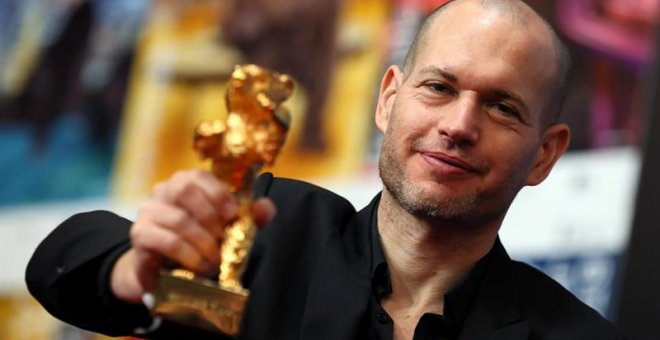 Nadav Lapid, winner of Golden Bear for Best Film for 'Synonymes' attends the winners press conference of the closing and award ceremony of the 69th annual Berlin International Film Festival, in Berlin, Germany, 16 February 2019. The Berlinale runs from 07