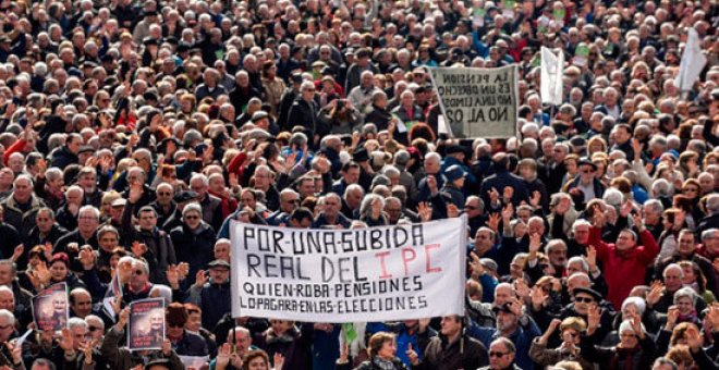 Pensionistas en Bilbao