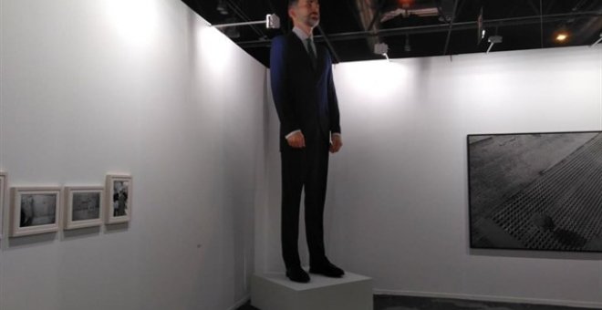 El ninot del rey Felipe VI en ARCO. EUROPA PRESS