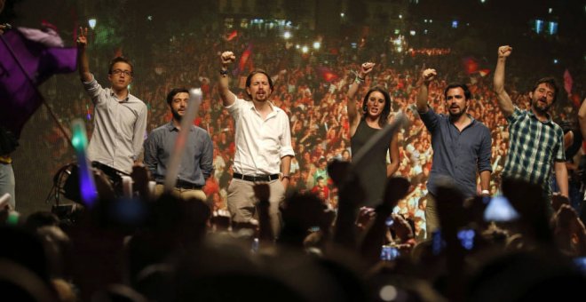 Unidos Podemos en un mitin de las elecciones del 26-J / EFE