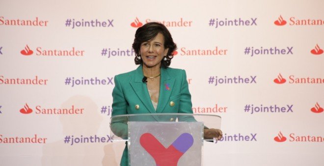 Ana Botín, durante la presentación de Santander X en Ciudad de México.