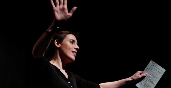 La portavoz de Unidos Podemos en el Congreso, Irene Montero. - EFE