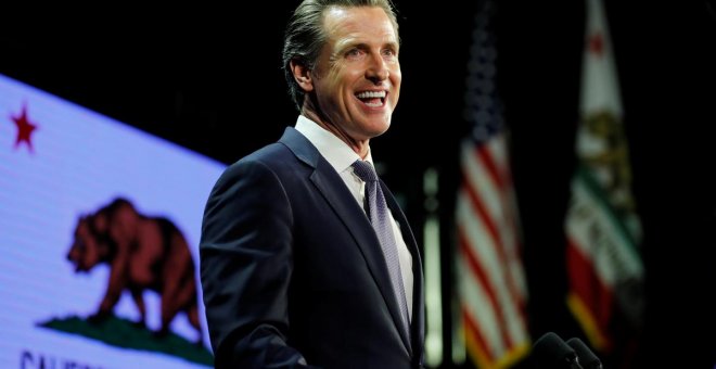 El gobernador de California Gavin Newsom./REUTERS