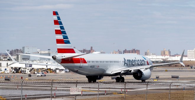 Un avión Boeing 737 MAX 8 de American Airlines. / EFE